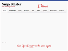 Tablet Screenshot of ninjablaster.com